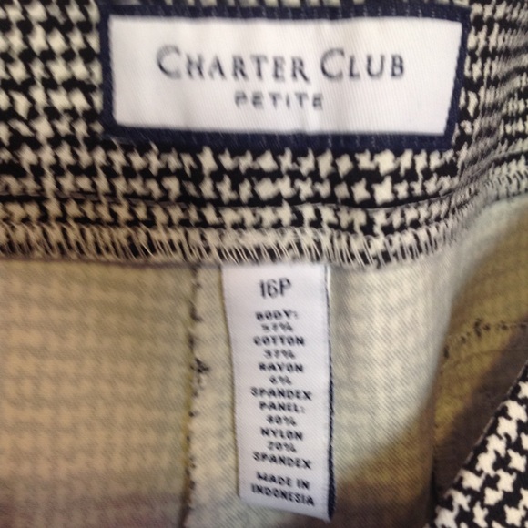 CHARTER CLUB PETITE NWT women's trousers sz 16P New With Tags - Picture 6 of 8